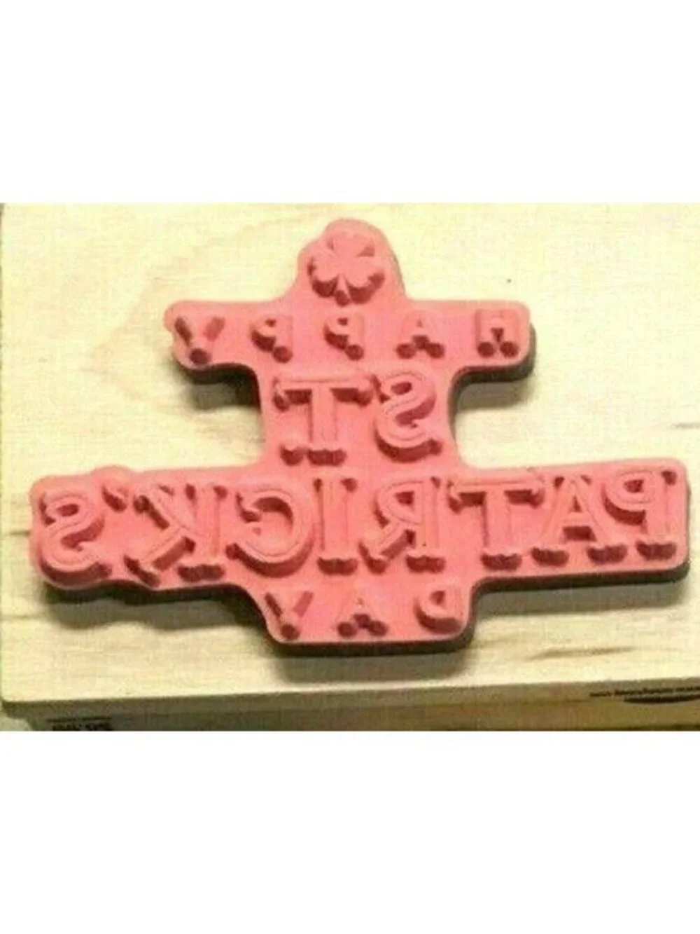 Stamping Stampabilities Rubber Stamp St Patricks Day Wooden 6001513 & Stickers